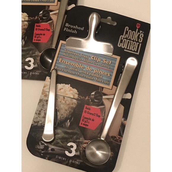 Set of 6 Heavy Duty Bag Clips Organizing Kitchen Coffee Measuring Spoon - Picture 11 of 11